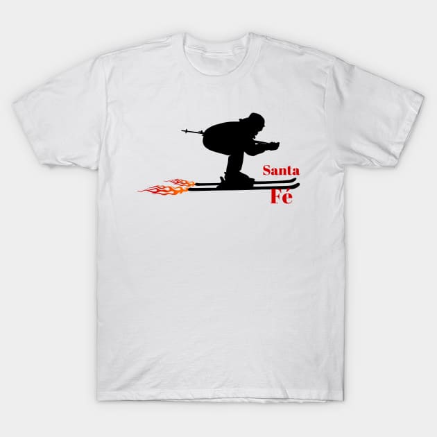 Santa Fé (Santa Fe) United States Skiing T-Shirt by ArtDesignDE